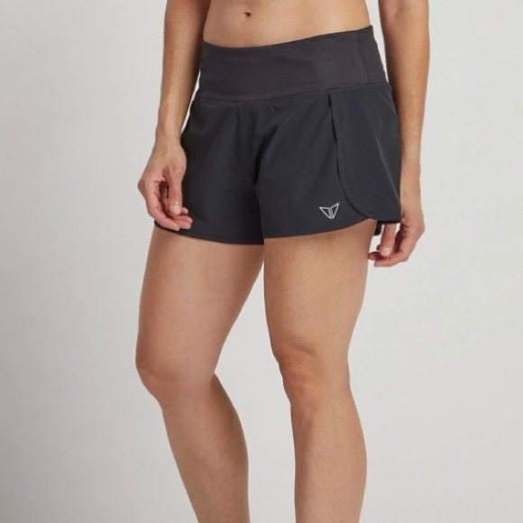Women's Black Athletic Shorts - Picture 1 of 6